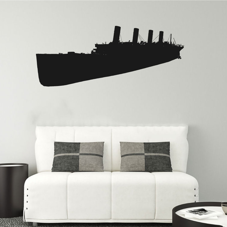 Breakwater Bay Kisag Titanic Silhouette Vinyl Wall Decal Wayfair